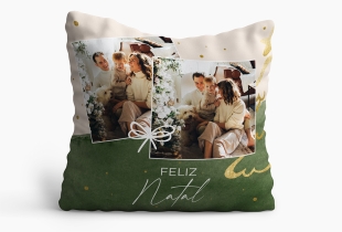 Almofada Watercolor Xmas Gold intro